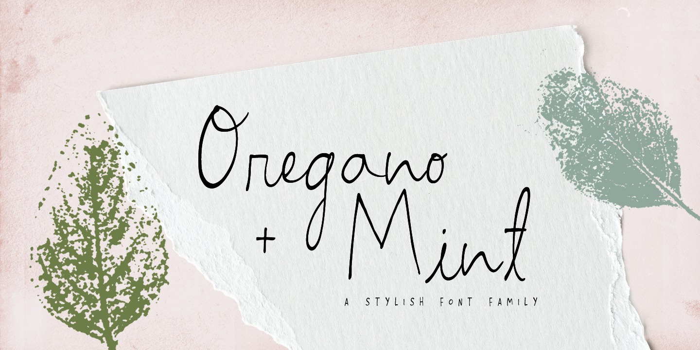 Czcionka Oregano & Mint